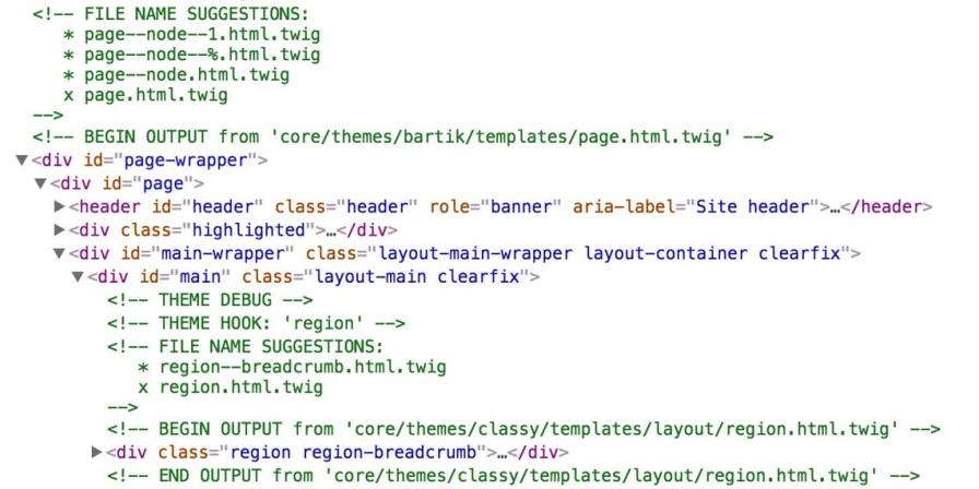 Theme debug